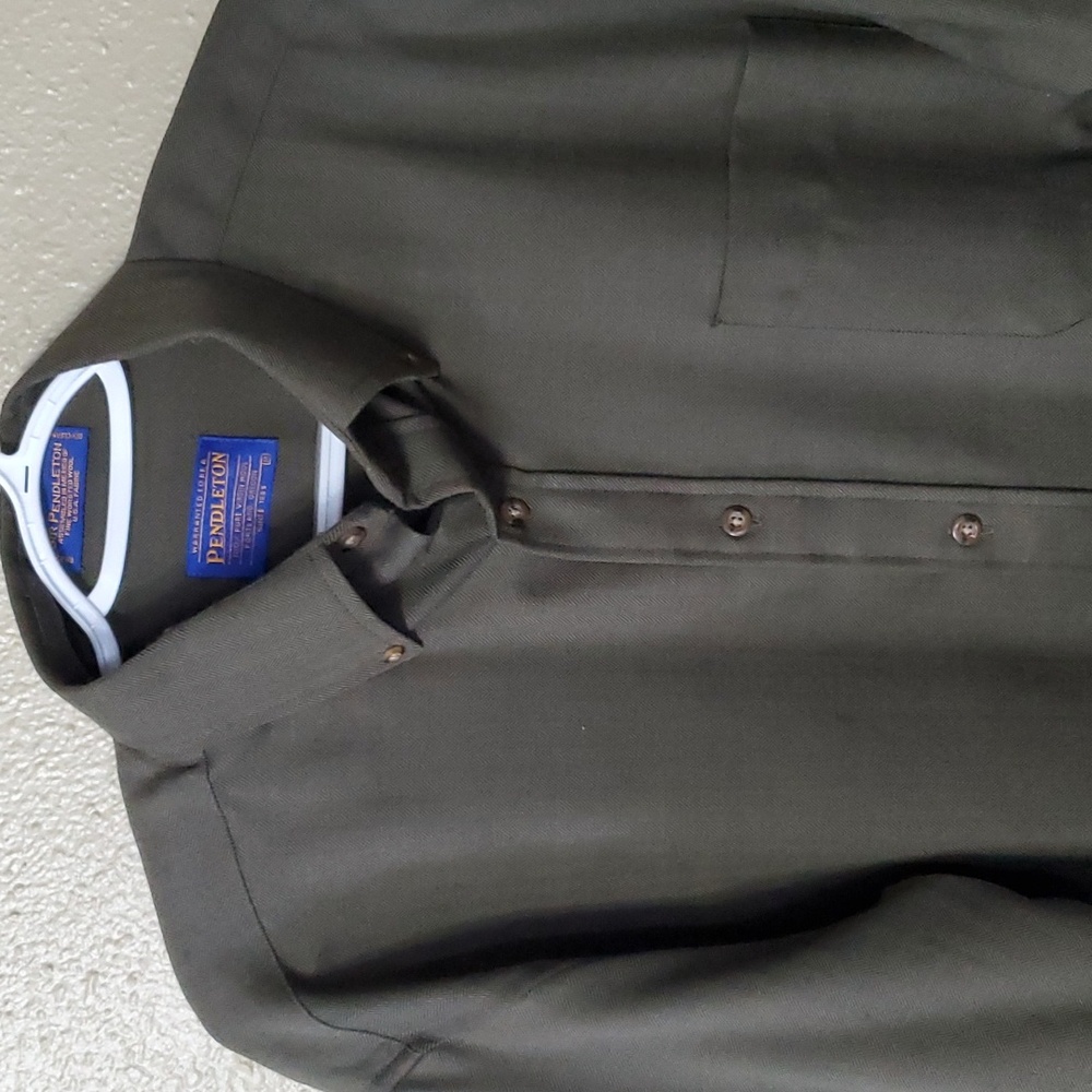 Sir Pendleton M Wool Button Down Longsleeve Shirt… - image 3